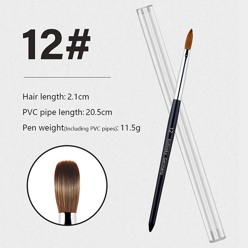 High Quality 100% Pure Kolinsky Nail Brush